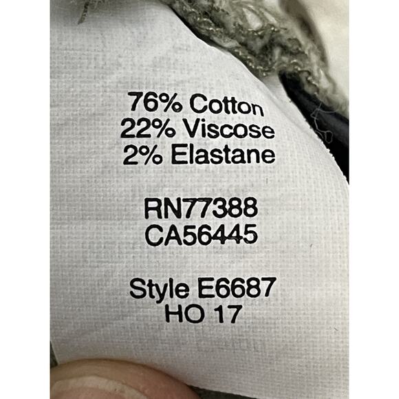 J Crew Jeans Womens 27 Olive Green Stretch Skinny Pants E6687 Mid Rise Casual - Picture 11 of 16